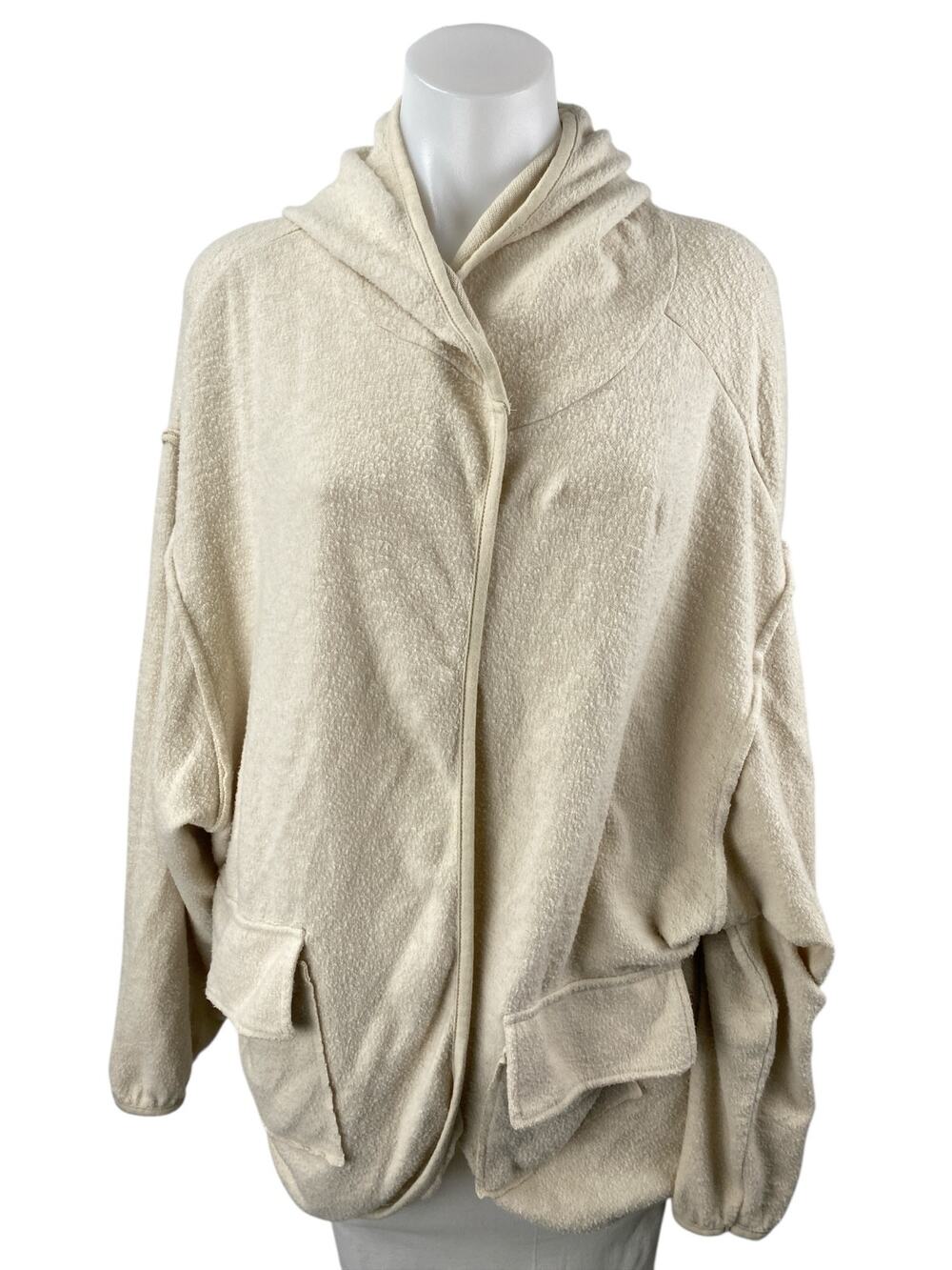 Urban Outfitters Out from Under Beige Fleece Hoodie Hooded Sweater Top Size M